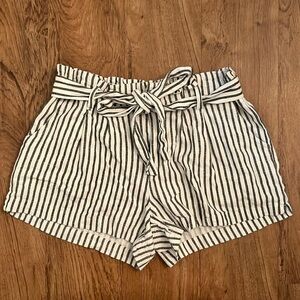 BeBop Striped Linen Shorts